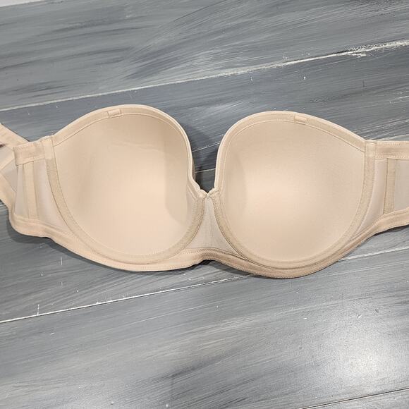 Wacoal Bra 40D Red Carpet Full Figure Underwire Strapless Bra 854119 No Straps - Picture 6 of 7